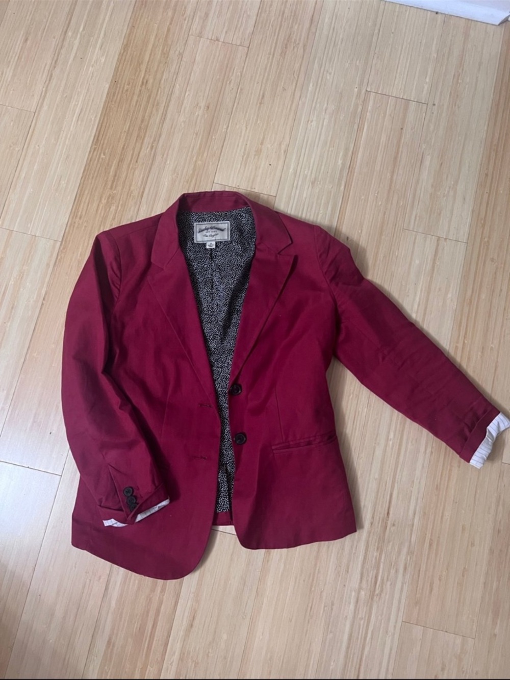 Lucky Brand Women's Burgundy Blazer